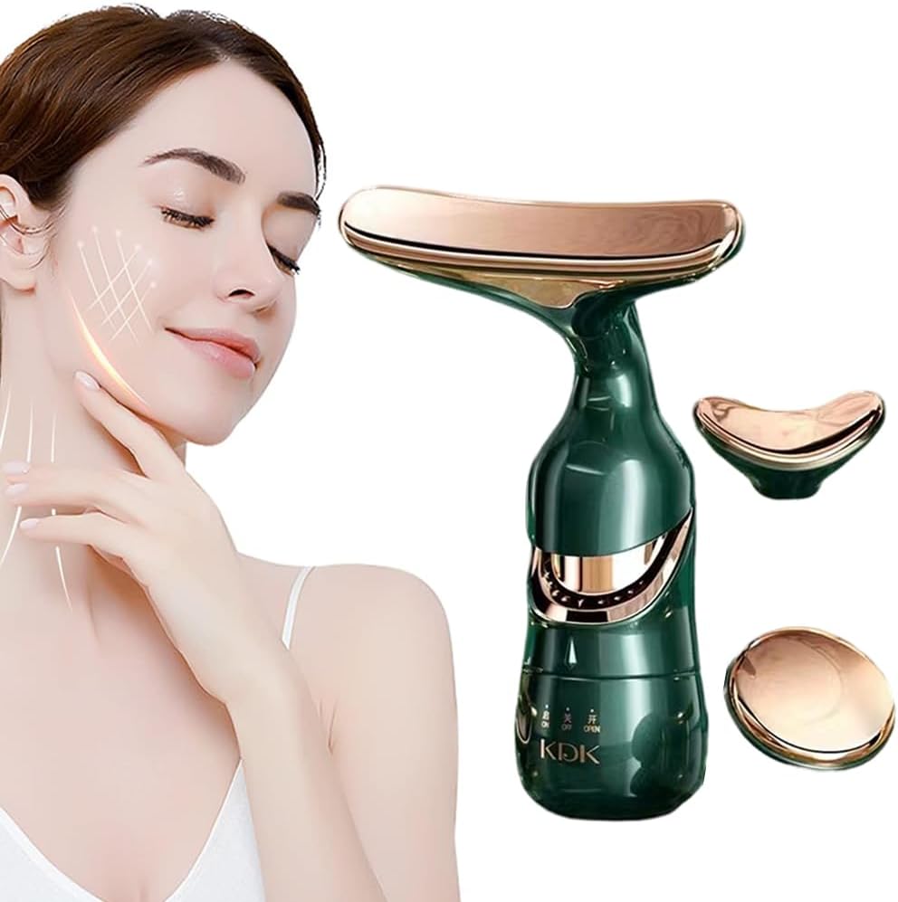 3 In 1 Facial Lifting Device Neck Facial Eye Massage Face Slimmer EMS Beauty Skin Tightening Wrinkle Anti Aging Face Massager