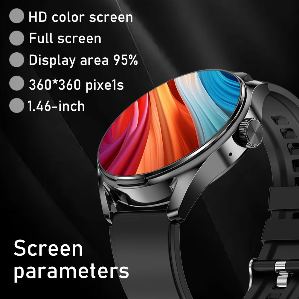 The Latest 2-In-1 Headphones And Watch Feature a Casual Digital Sports Design, Customizable Watch Faces, Multiple Sports Modes, a 1.46-Inch High-Definition Display, NFC, Multi-Ui Interface Switching, Contact List, And Wireless Dialing Capabilities.