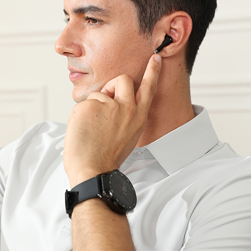 The Latest 2-In-1 Headphones And Watch Feature a Casual Digital Sports Design, Customizable Watch Faces, Multiple Sports Modes, a 1.46-Inch High-Definition Display, NFC, Multi-Ui Interface Switching, Contact List, And Wireless Dialing Capabilities.