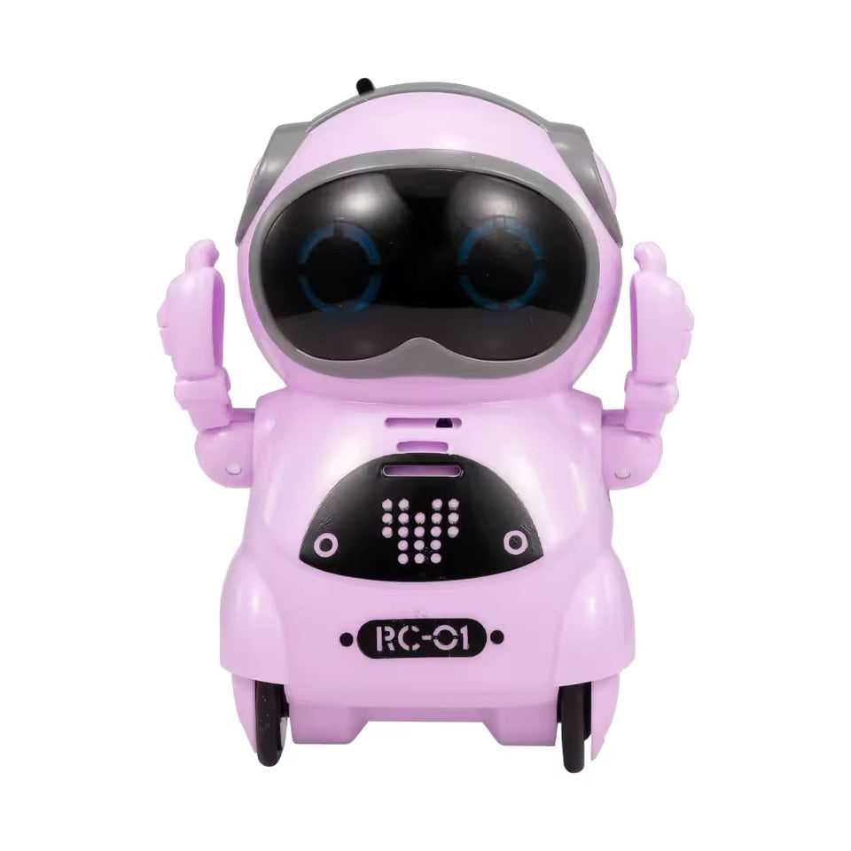 939A Pocket RC Robot Talking Interactive Dialogue Voice Recognition Record Singing Dancing Telling Story Mini Robot Toys Gift